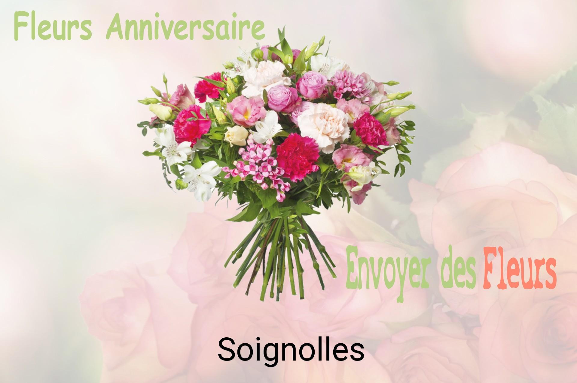 Bouquet de fleurs d’anniversaire livré à Soignolles